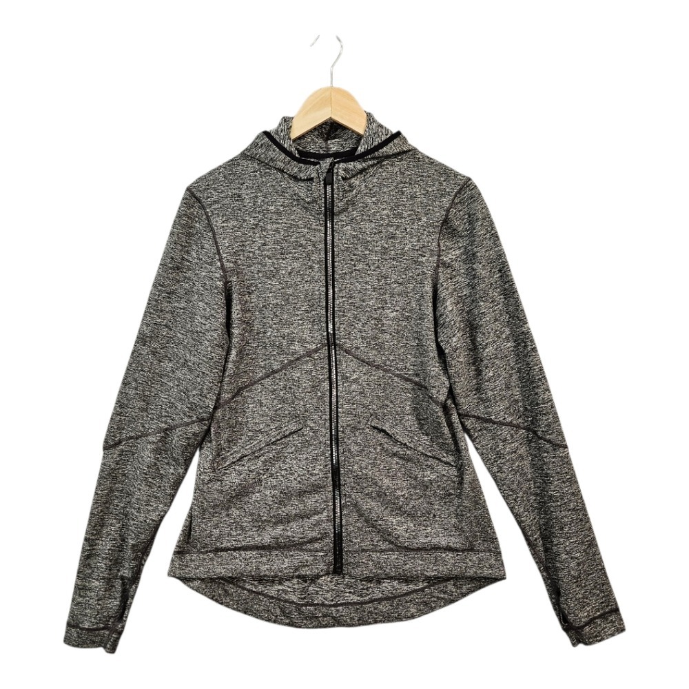 Brooks Womens Equilibrium Full Zip Hooded Running Jacket Long Sleeve Gym Workout